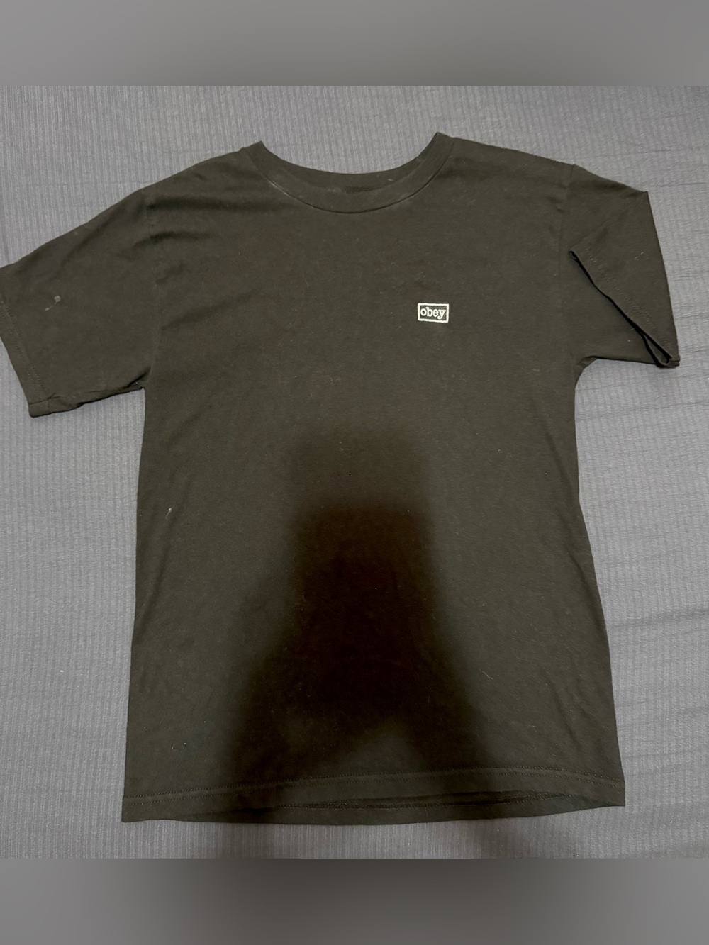 Obey Black Short Sleeve Logo Tee
